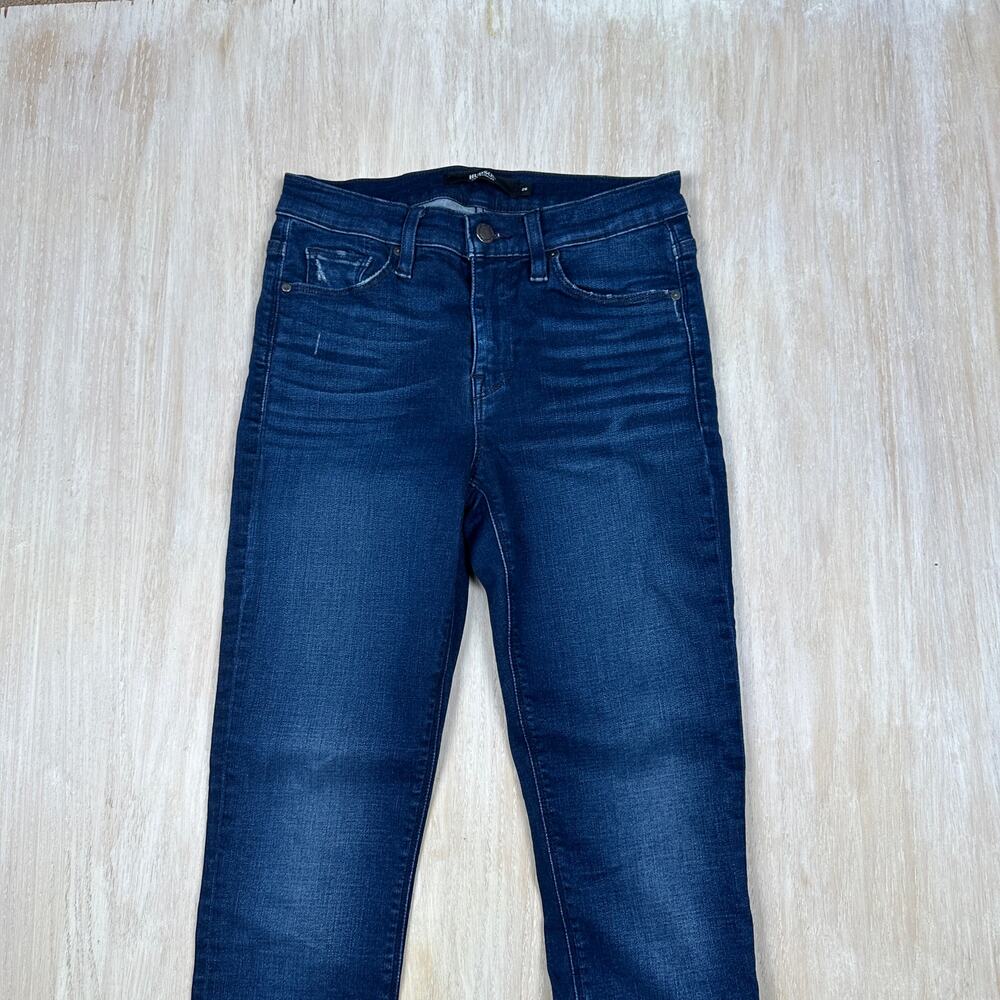 Hudson Nico Super Skinny Mid Rise Blue Dark Wash Casual Denim Jeans Women's 26 - Picture 2 of 16